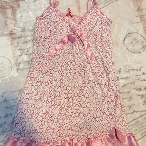Pink Heart Patterned Nightgown
